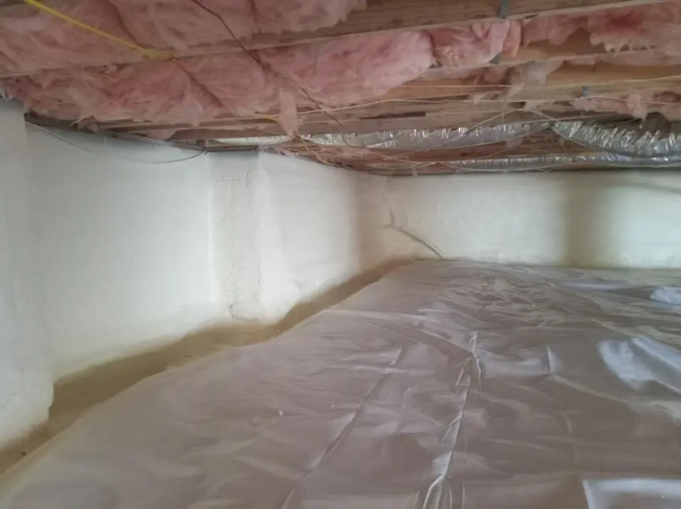 Crawl space encapsulation with closed-cell spray foam for Metal Roof Coating in East San Gabriel